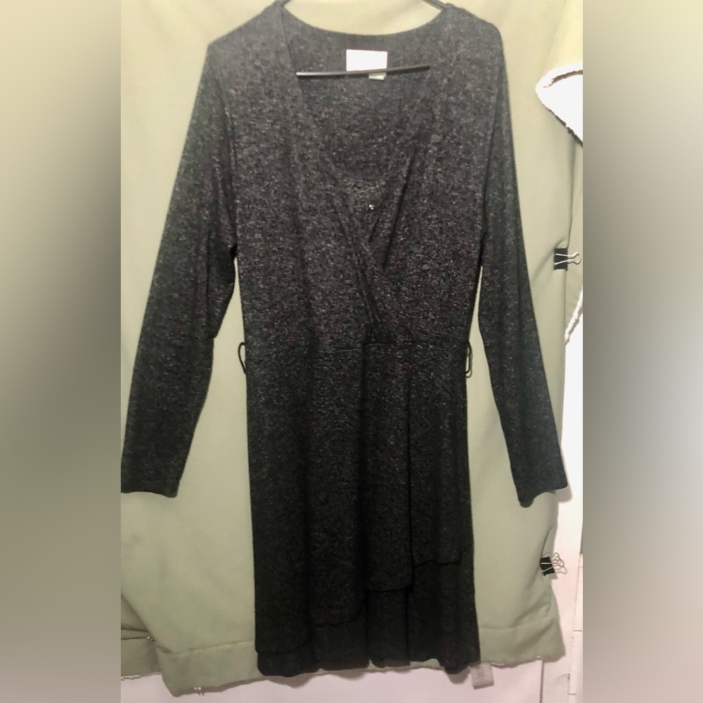 Anthropologie Cloud Fleece Sat/Sun Faux Wrap Dress~SZ M~
